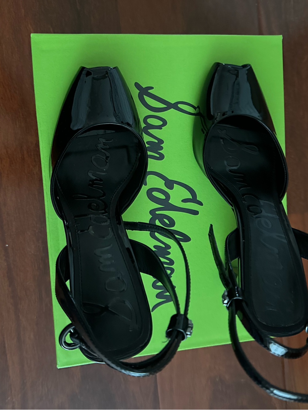 Sam Edelman Black Square-Toe Heels